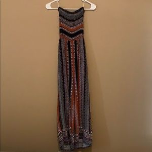 Xi || tube top long pant romper